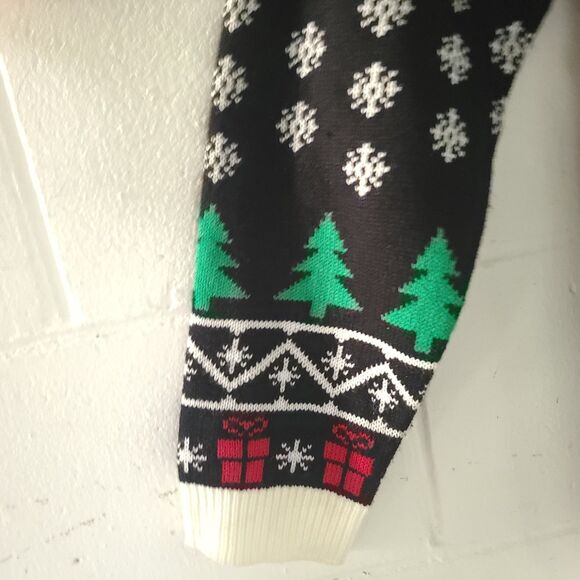 GhostFace Ghost Face Scream Ugly Christmas Holiday Ugly Sweater Large Size L EUC - Picture 9 of 13